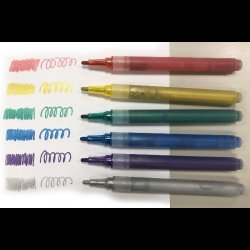 Sten tusch 6 stk. Med glimmer