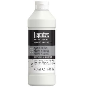 Acrylic medium  poring iridescent  473 ml