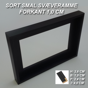 50x100 Svveramme Sort - Smal