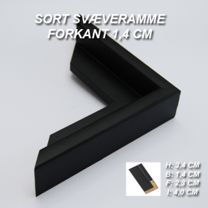 Svveramme Sort - Standart