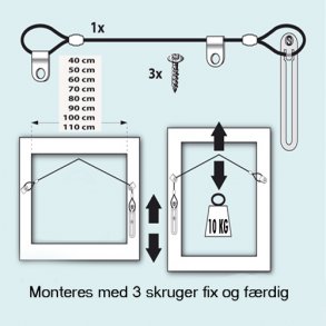 120 cm Oph�ngss�t 5 kg.