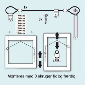 100 cm Ophngsst 5 kg.