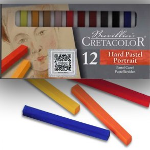 Pastel Carre' Portrt 12 FARVER